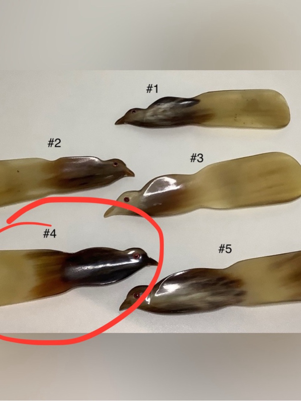 NEW vintage SPARROW shoe horns #4
